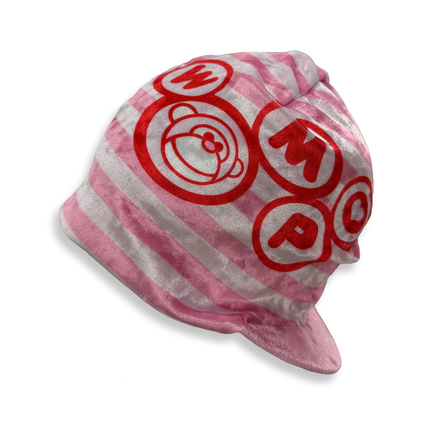 Velour Love Logo Brim Beanie